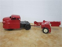 COLLECTIBLE METAL TRUCK AND FARM EQUIPMENT