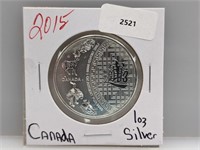 2015 1oz .999 Silver Canada $5