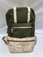 WOMANS BACKPACK AND WAIST BAG
