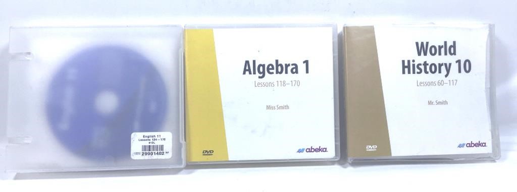 New Open Damaged Box Lot of 3 Abeka