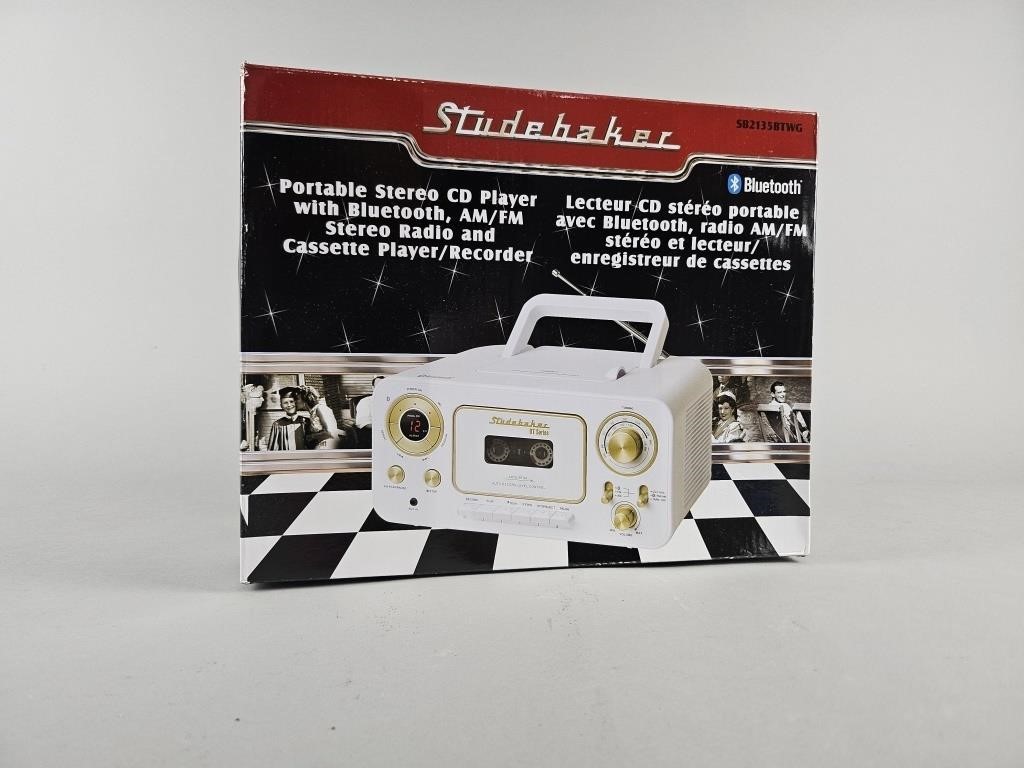 New In Box Studebaker Portable Stereo