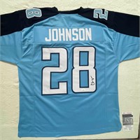 NFL Titans - Chris Johnson 28 Signed Jersey