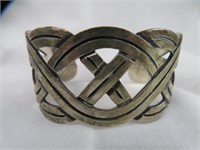 LADIES STERLING SILVER CUFF BRACELET