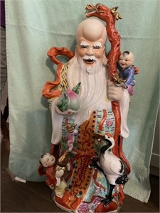 Large Asian Man, Approximately 30" Statue