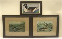 Lot of 3 Waterfowl Art Pieces