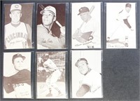 1947-1960 Exhibit Baseball Cards 7 different incl