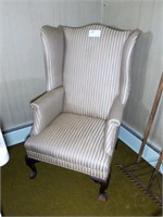 Wingback fireside chair