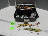 Tacklebox with assorted lures and tackle