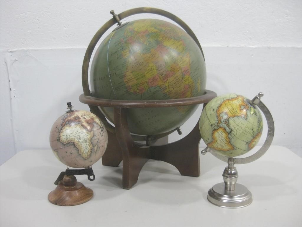 Three Globes Largest 30cm See Info