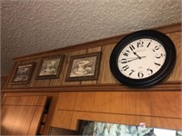 Decorator Clock ~ Pictures & Misc in Cabinet