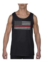 Thin Blue Line 3x-large Black Classic Tank Top