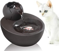 NIDB Aolnv Lotus Cat Water Fountain, Automatic Cer