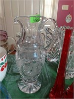 Etched Crystal Pitcher