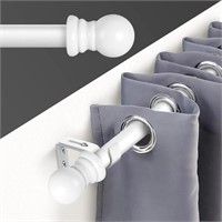 Curtain Rod for windows,1-Inch Adjustable Single