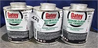 3 Cans Oatey Medium Clear PVC Cement