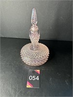 Vtg Fenton Iridescent Pink Glass Hobnail...