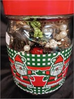 DECORATIVE JAR WITH JUNK JEWELRY PCS