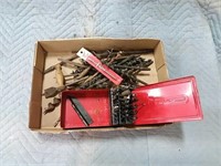 assortment of drill bits