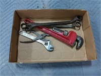 assortment of wrenches