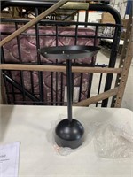 Metal drink table with dome base 21in tall