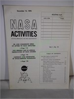 Rare NASA Activities internal publication for agen