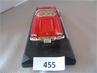 1959 Corvette Red w white part on stand
