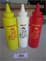 Vintage Style Condiment Bottles