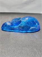 Blue Bunny Glass Topper