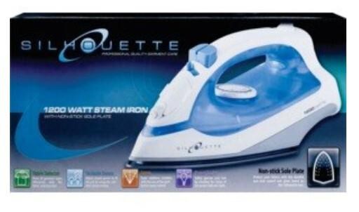 Silhouette Steam/Dry Iron, 1200 Watt