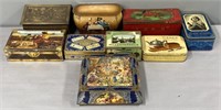 Tin Litho Advertising Containers Lot Collection