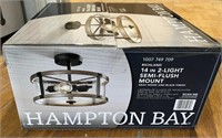 NEW Hampton Bay Richland Semi-Flush Ceiling Light