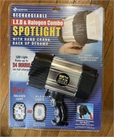 NEW Superex Rechargeable LED & Halogen Spotlight