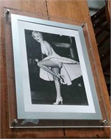 Encased Marilyn Monroe Photo On Legs 20.5x15.5"