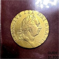1787 G. Britain .2462oz Gold Guinea VF