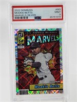 2022 DONRUSS MOOKIE BETTS MARVELS SILVER PSA 9