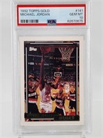 1992 TOPPS GOLD MICHAEL JORDAN PSA 10