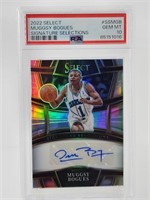 2022 SELECT MUGGSY BOGUES AUTO PSA 10