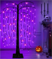 5 Ft Halloween Willow Tree with Timer 108 LED