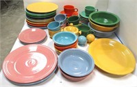 Large Group of Vintage Fiesta Ware Dishes
