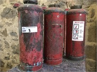 3 x Copper Fire Extinguishers