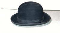 Vintage men’s wool felt derby hat bowler sz 7-1/2