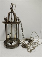 Vintage brass chandelier as is
