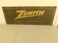 Zenith Plastic Advertising Sign - 18 x 48
