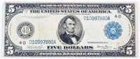 Coin 1914 $5 Federal Reserve Note Very Good