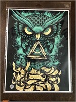 Owl Dark third eye 8.5x11" photo print as pic