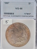 1887 Morgan Silver Dollar