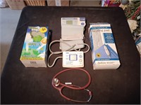 Blood Pressure Kits. Heating Pad. Stethoscope.