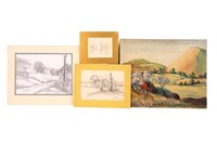 R.D. Schultz (AM 1915-2007) Painting & Drawings