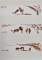 Rare Picasso "Man vs Bull" Lithograph 1959, COA
