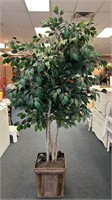 Nice Artificial Ficus Tree with Basket Pot